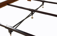 center support for wooden side rails